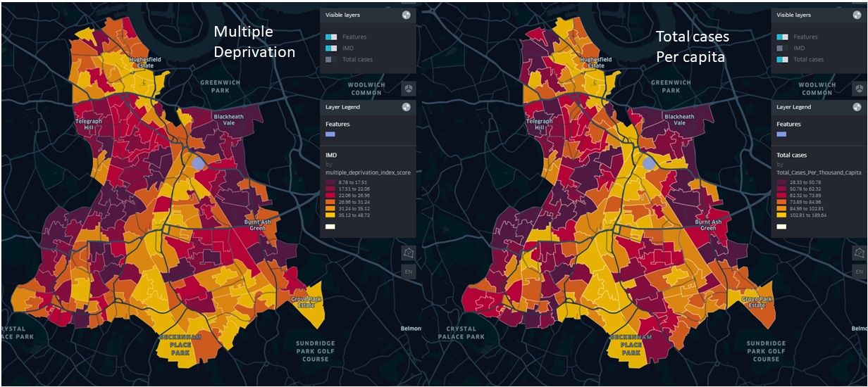 CAL map data dashboard